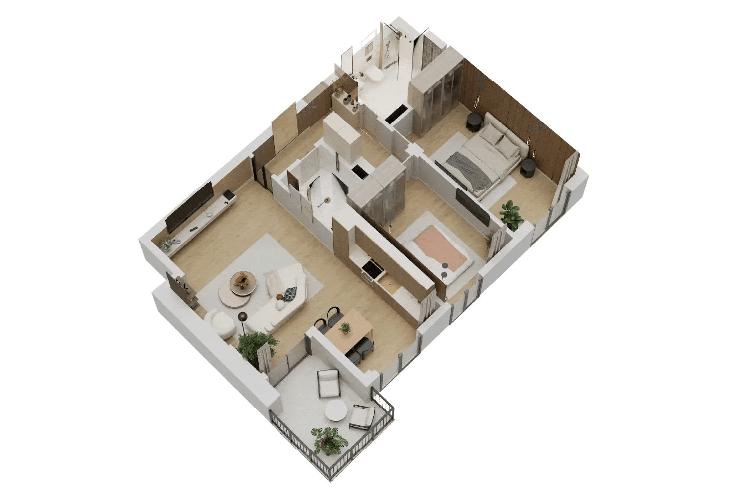 Profesionalni izometrijski 3D prikaz stana
